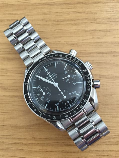 omega speedmaster sutomstic on 6 1 4 inch wrist|omega speedmaster watch review.